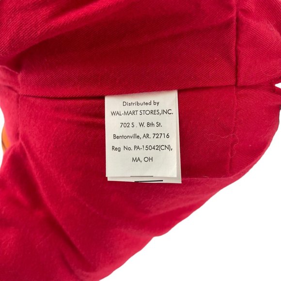 Walmart Bunny Rabbit Plush Red Basketball Uniform Ball 13" Stuffed Animal Toy - Picture 6 of 6